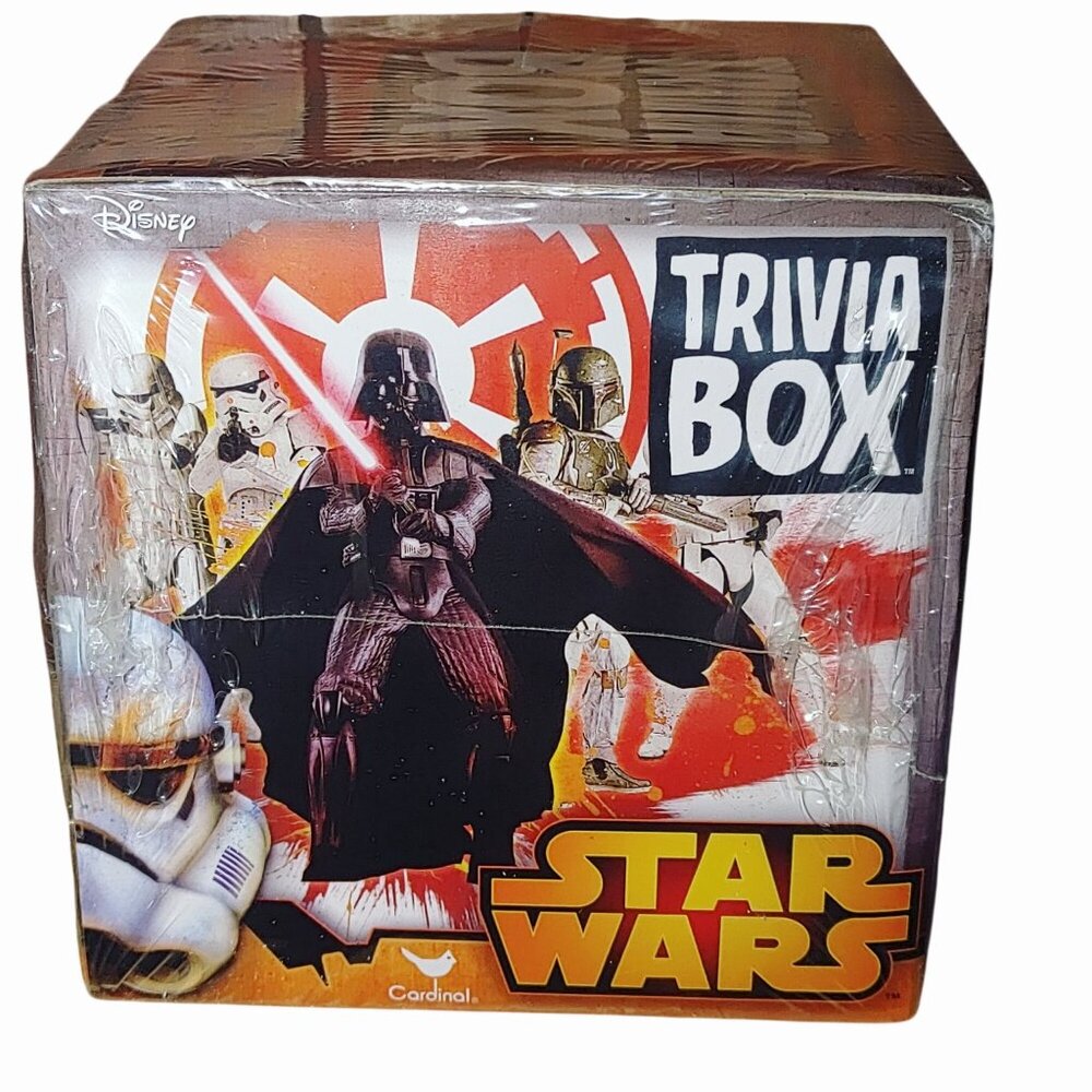 Star Wars Trivia Box Game Hundreds Cards Cardinal Games Under License of Disney